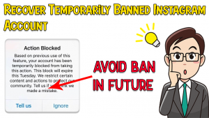 How To Recover Temporarily Banned Instagram Account 2021