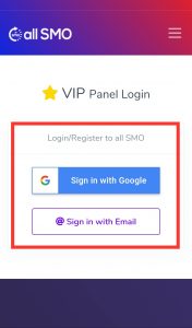 all SMO Login Page