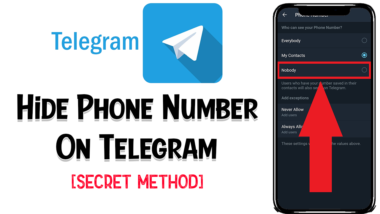 Hide Phone Number On Telegram With This Trick (Secret)
